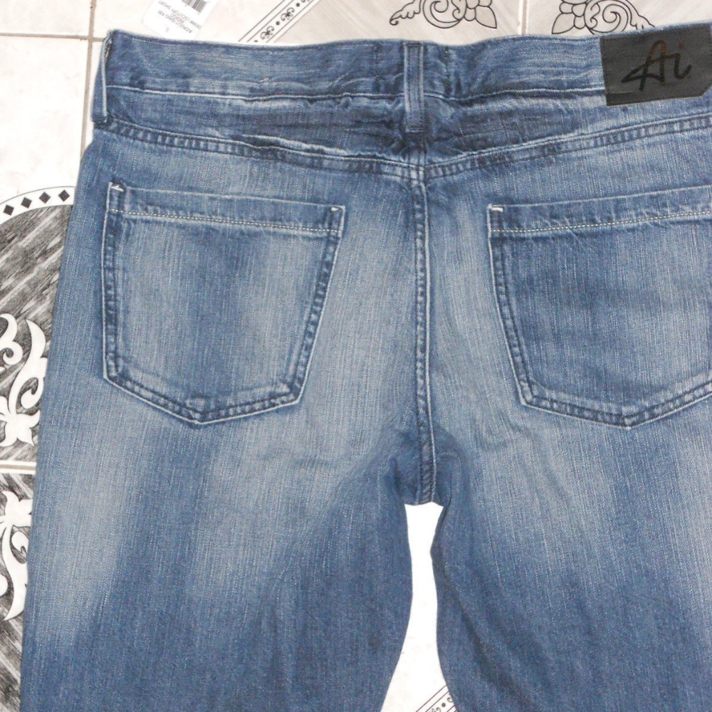 Icon Men's Slim Studded Denim Cutoff Shorts 34 NEW